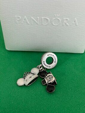 Pandora Disney Parks Mickey Mouse Minnie Mouse Wedding Sterling silver Charm